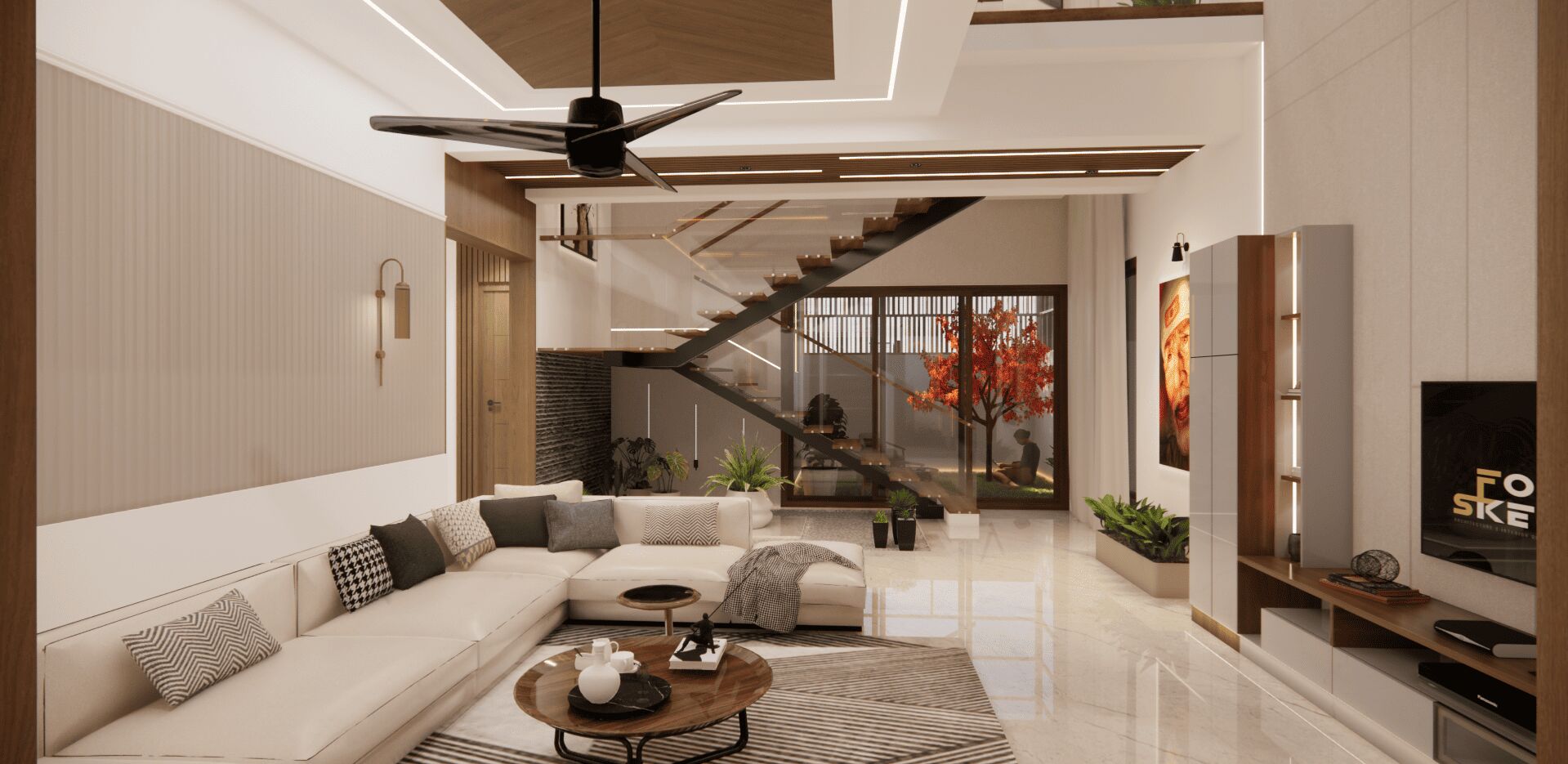 Ayush contemporary family home in Chitradurga by Fort Sketchs, photo 6