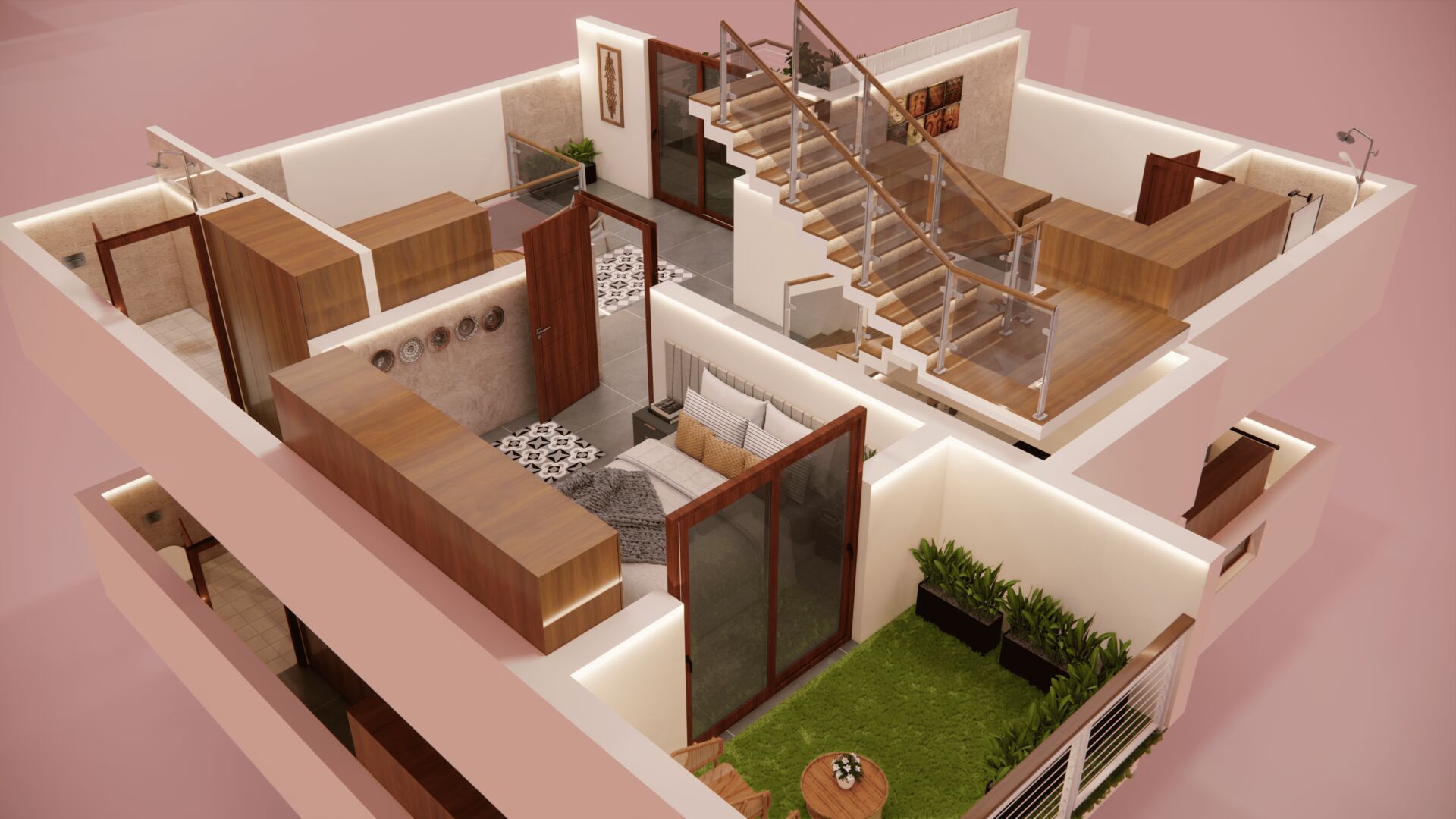 Shilpa Loka indoor-outdoor home in Chitradurga by Fort Sketchs, photo 7
